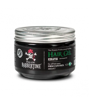 Barbertime Гель для фіксації волосся з кератином Hairgel Keratin Firm Control, 300 мл
