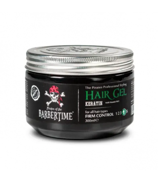 Barbertime Гель для фіксації волосся з кератином Hairgel Keratin Firm Control, 300 мл