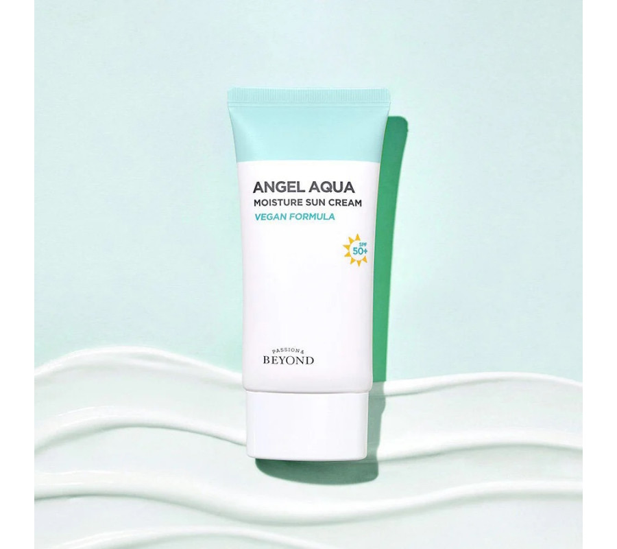 Beyond Angel Aqua Moisture Sun Cream SPF50+ PA+++ — зволожувальний сонцезахисний крем для обличчя, 50 мл