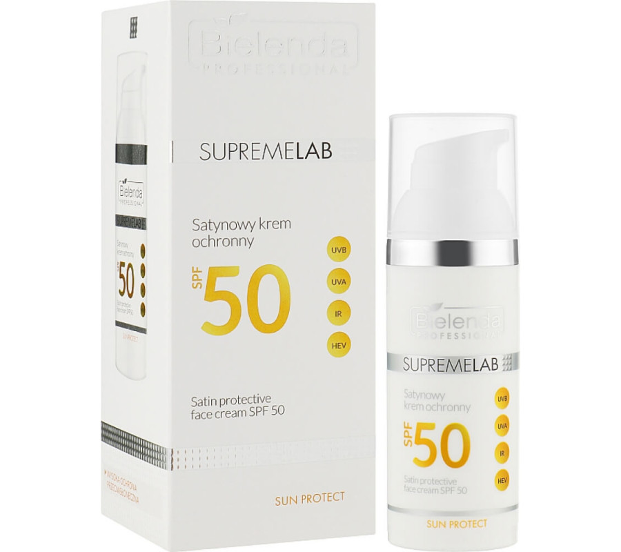 IS Supremelab Сатиновий захисний крем SPF 50 Bielenda professional, 50 мл