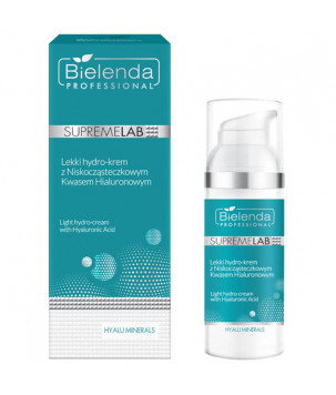 IS Supremelab Hyalu Minerals Легкий гідрокрем з низькомолекулярною гіалуроновою кислотою Bielenda professional