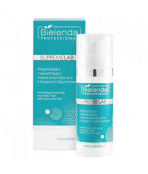 IS Supremelab Hyalu Minerals Розгладжуюча та зволожуюча ферментна маска з гіалуроновою кислотою Bielenda profe