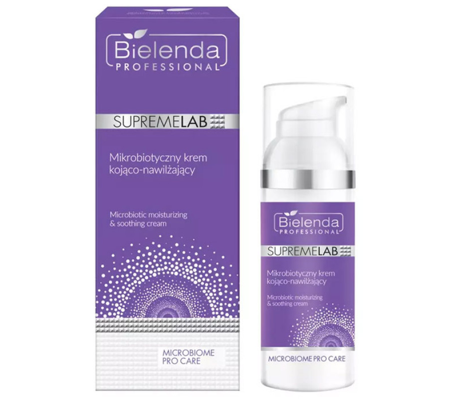 IS Supremelab Microbiome Pro Care Мікробіотична заспокійлива та зміцнювальна сироватка Bielenda professional,