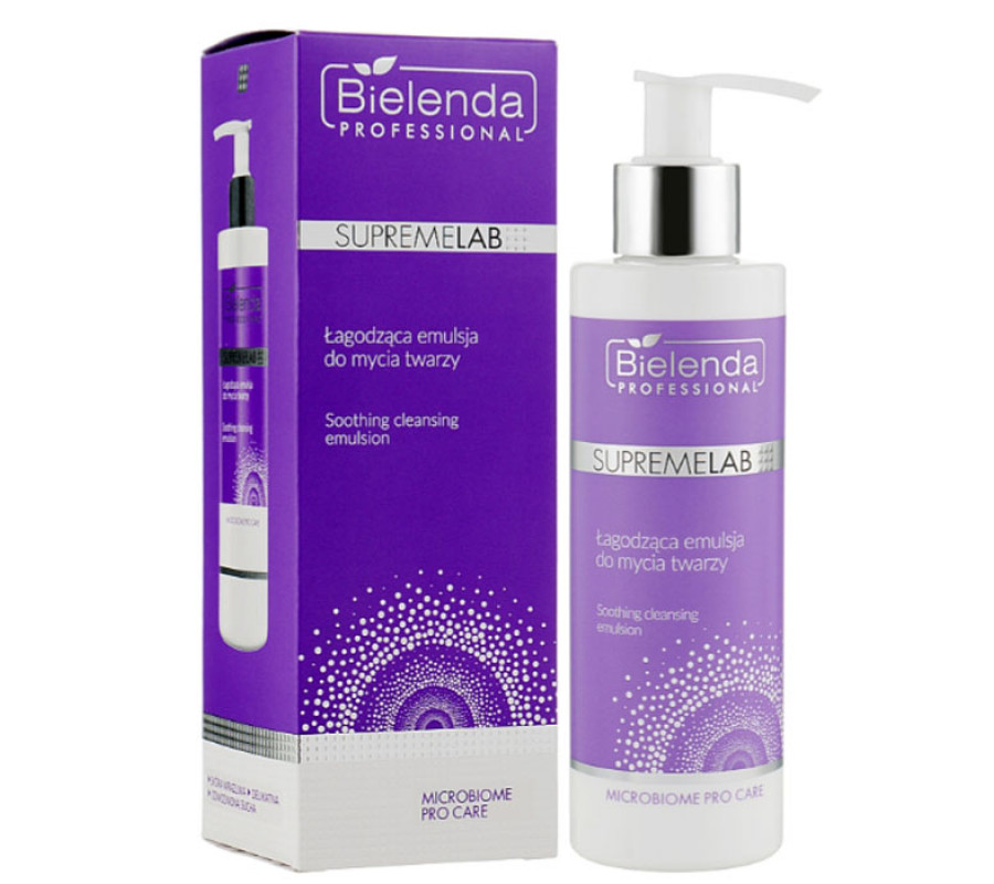 IS Supremelab Microbiome Pro Care Заспокійлива емульсія для вмивання обличчя Bielenda professional, 175г