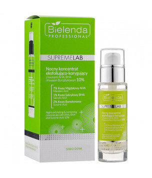 IS SUPREMELAB SEBIO DERM Нічний відлущувальний та коригувальний концентрат Bielenda professional, 30 мл