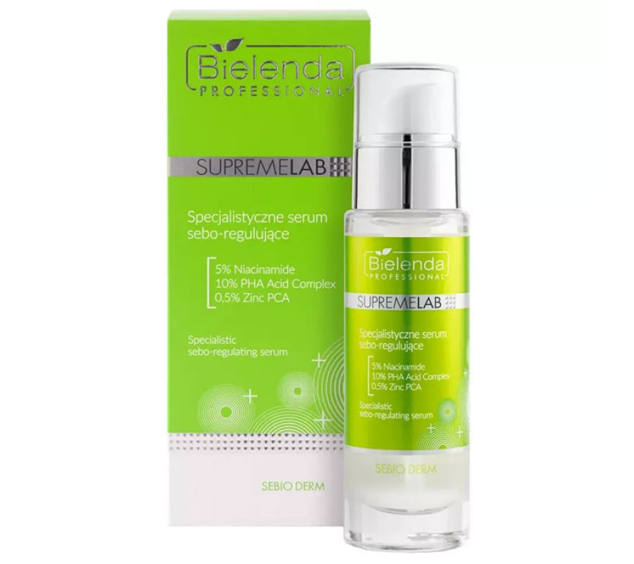 IS Supremelab Sebio Derm Спеціалізована себорегулююча сироватка Bielenda professional, 30 мл