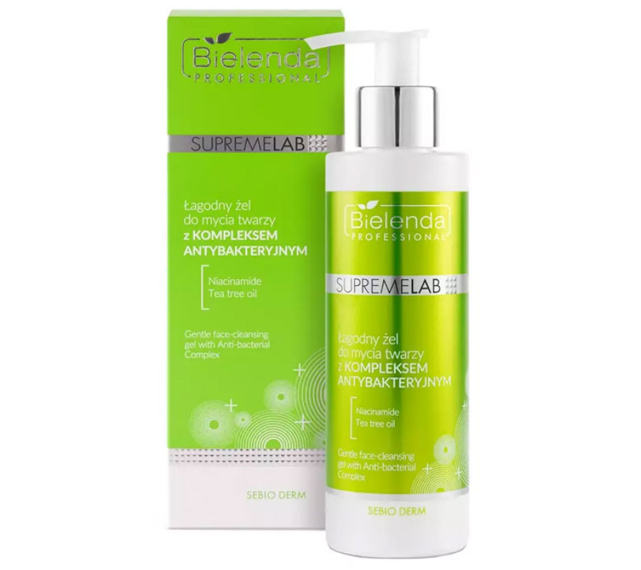IS Supremelab Sebio Derm Ніжна пінка для вмивання з антибактеріальним комплексом Bielenda professional, 200г