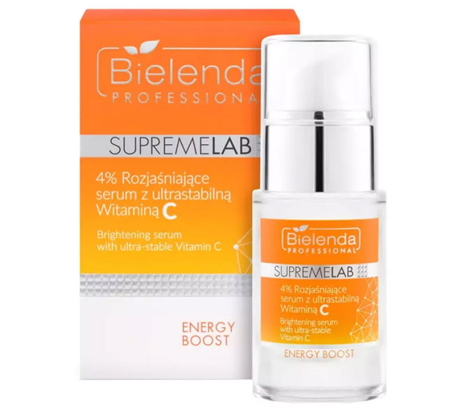 IS Supremelab Energy Boost 5% олійна сироватка з тетра-вітаміном С Bielenda professional, 15 мл