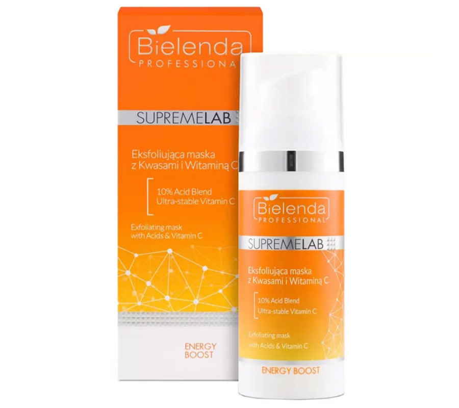 IS Supremelab Energy Boost Освітлююча та відновлююча маска зі стабільним вітаміном С Bielenda professional, 70