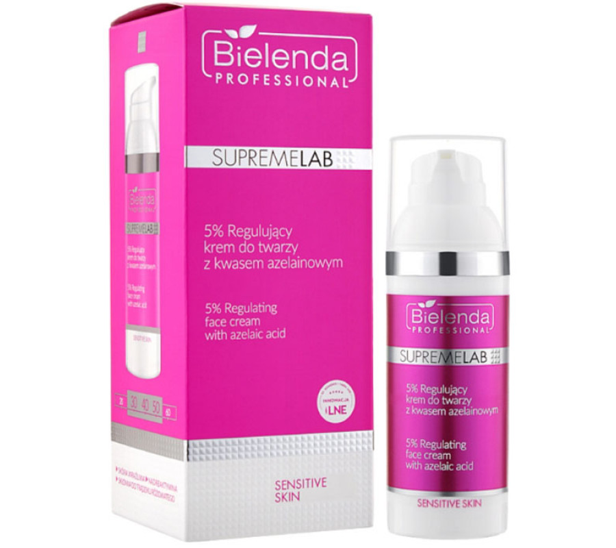 IS SUPREMELAB 5% регулюючий крем для обличчя з азелаїновою кислотою Bielenda professional, 50 мл