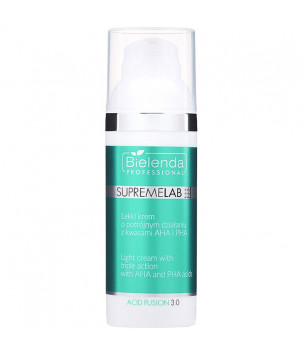 IS Supremelab Легкий крем потрійної дії з AHA та PHA кислотами Bielenda professional, 50 мл