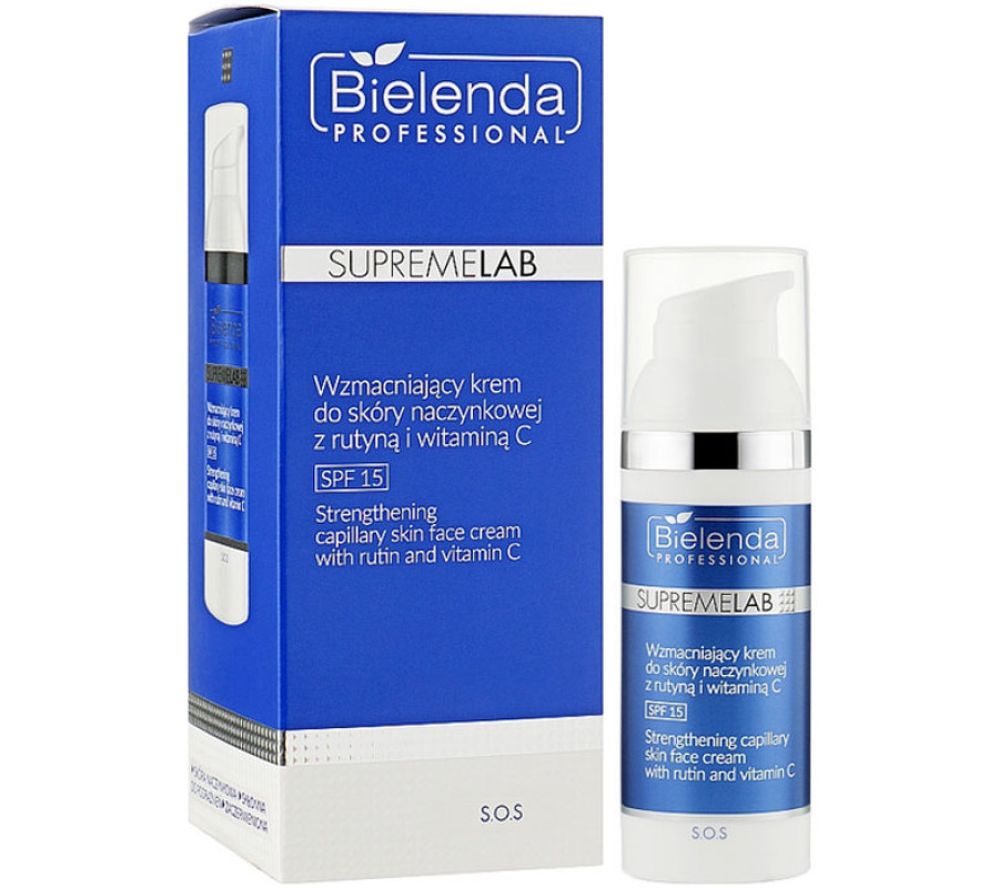 IS SUPREMELAB Зміцнюючий крем для капілярної шкіри з рутином та вітаміном С SPF Bielenda professional, 50 мл