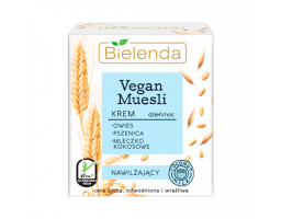 Bielenda Крем для обличчя Vegan Muesli Зволожуючий овес, пшениця, кокосове молоко, 50 мл