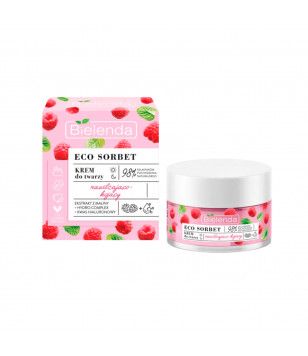 Bielenda Крем для лица Eco Sorbet Малина увлажняющий и успокаивающий, 50 мл
