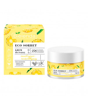 Bielenda Крем для обличчя Eco Sorbet Ананас зволожуючий та освітлюючий, 50 мл