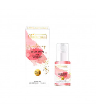 Bielenda База под макияж Make-Up Academie BOOST ME UP Color Drops 3 в 1 румяна, тени, помада, 15 мл