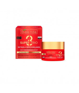 Bielenda Крем проти зморшок 60+ Ultra Repair SUPER TRIO RETINOL, VIT C, COLLAGEN день/ніч, 50 мл