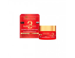 Bielenda Крем глибоко відновлюючий проти зморшок 70+ SUPER TRIO RETINOL, VIT C, COLLAGEN день/ніч, 50 мл