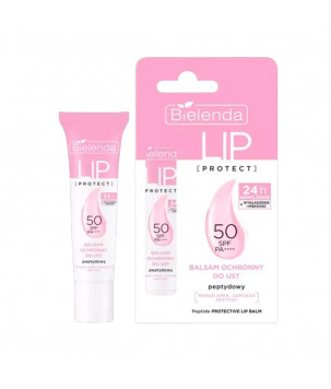 Bielenda Бальзам для губ LIP PROTECT SPF 50 з пептидами, захисний, 10 г