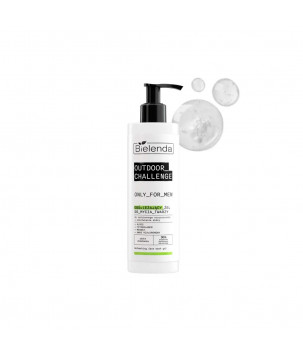 Bielenda Гель для вмивання обличчя Only For Men Outdoor Challenge освіжаючий, 190 мл