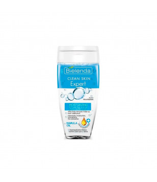 Bielenda Рідина для демакіяжу Clean Skin Expert зволожуюча 2-фазна для зняття макіяжу з очей та губ з олією ма