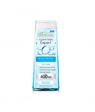 Bielenda Міцелярна вода Clean Skin Expert зволожуюча 3 в 1, 400 мл