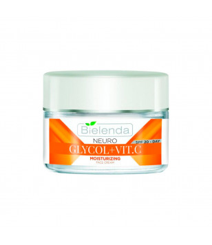 Bielenda Крем для обличчя Neuro Glicol, Vit. C зволожуючий активатор сяйва та молодості шкіри на день SPF 20,