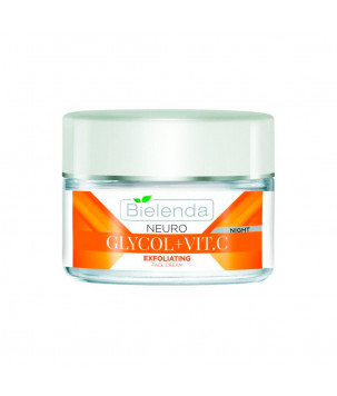 Bielenda Крем для обличчя Neuro Glicol, Vit. C відлущувальний-коректор від зморшок і плям на ніч, 50 мл
