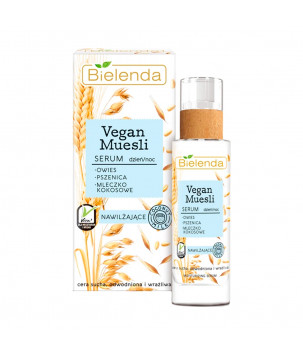 Bielenda Сироватка для обличчя Vegan Muesli Зволожуюча овес, пшениця, кокосове молоко, 30 мл