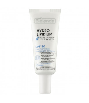 HYDROLIPIDUM MAXIMUM TOLERANCE Увлажняющий и защитный барьерный крем SPF50 Bielenda, 30 мл