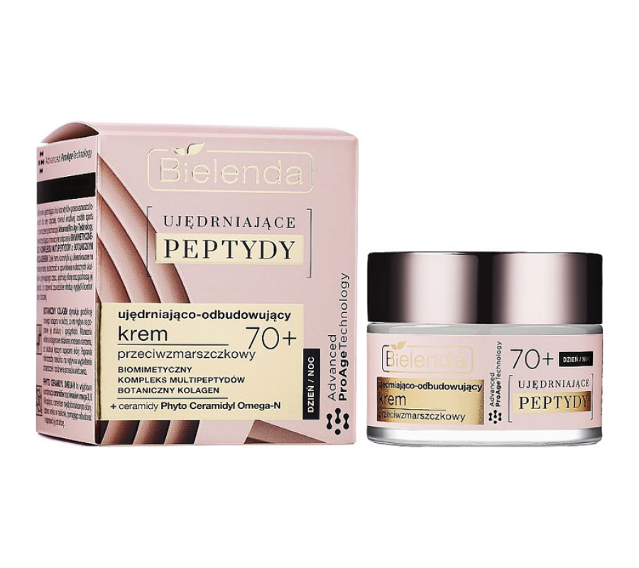 FIRMING PEPTIDES Зміцнюючий і відновлюючий крем проти зморшок 70+ день/ніч Bielenda, 50 мл