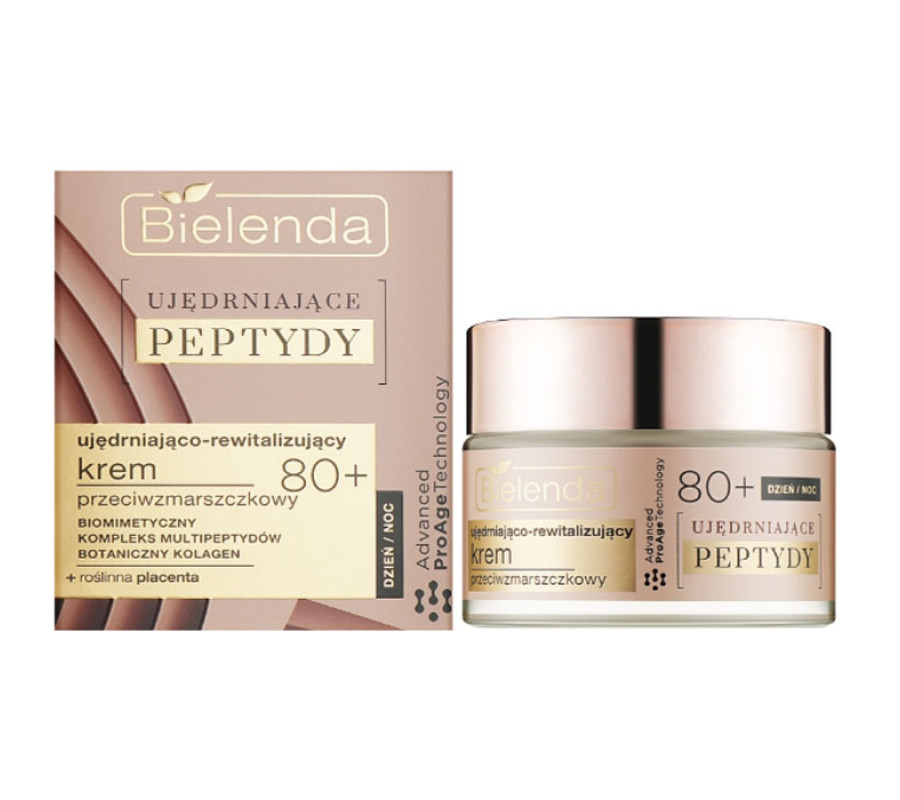 FIRMING PEPTIDES Зміцнюючий і відновлюючий крем проти зморшок 80+ день/ніч Bielenda, 50 мл