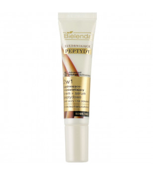 FIRMING PEPTIDES 2in1 Підтягуючий та освітлюючий крем проти зморшок + пептидна сироватка під очі та віки, 15 м