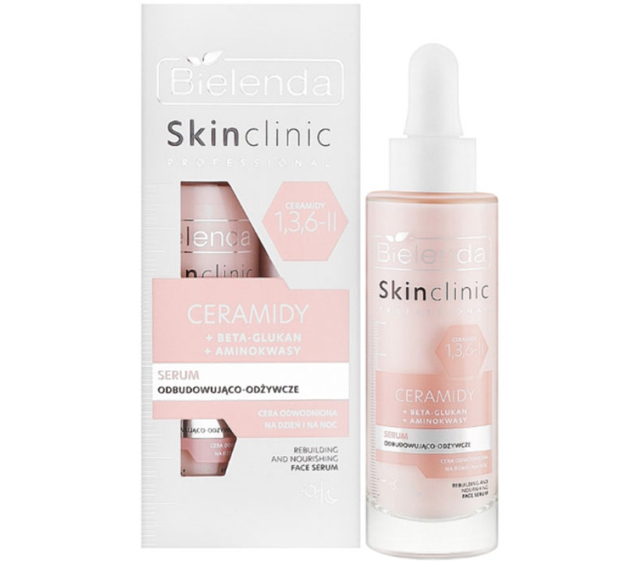 SKIN CLINIC PROFESSIONAL CERAMIDS відновлююча та живильна сироватка Bielenda, 30 мл