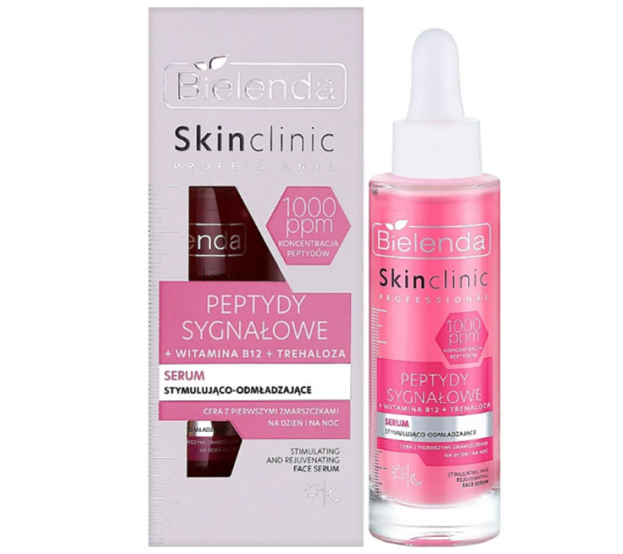 SKIN CLINIC PROFESSIONAL SIGNAL PEPTIDES стимулююча та омолоджуюча сироватка Bielenda, 30 мл