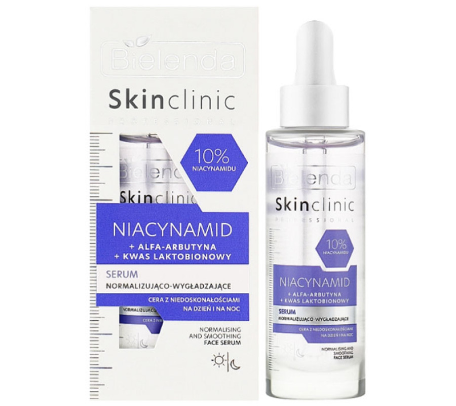 SKIN CLINIC PROFESSIONAL NIACINAMIDE нормалізуюча та розгладжувальна сироватка Bielenda, 30 мл