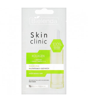 SKIN CLINIC PROFESSIONAL COLLAGEN mask відновлювально-живильна маска Bielenda, 8г