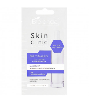 SKIN CLINIC PROFESSIONAL NIACINAMIDE нормалізуюча та відновлююча маска Bielenda, 8г