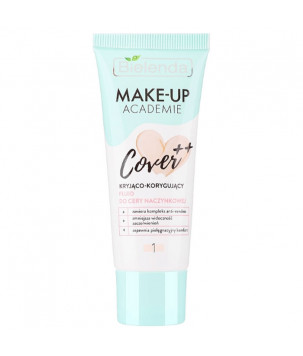 MAKE-UP ACADEMIE Маскуючий тональний крем для куперозної шкіри COVER ++ тон 02 Bielenda, 30г