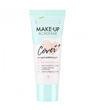 MAKE-UP ACADEMIE Маскуючий тональний крем для куперозної шкіри COVER ++ тон 02 Bielenda, 30г