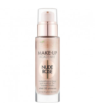 MAKE-UP ACADEMIE NUDE ROSE Освітлююча основа під макіяж 3в1 Bielenda, 30г