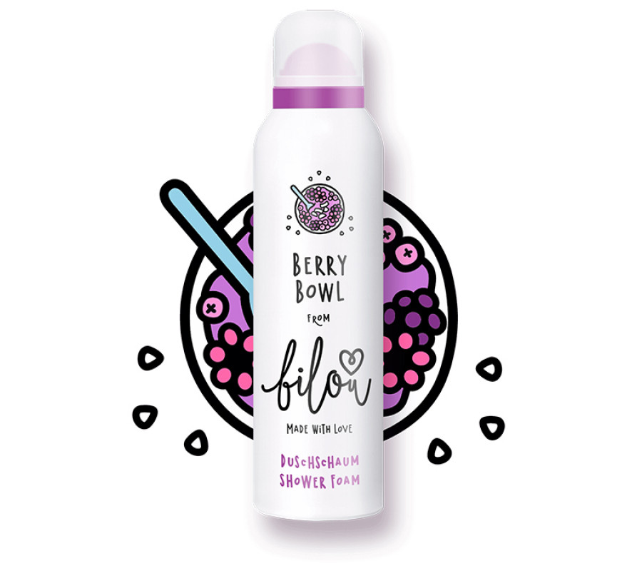 Пінка для душу Bilou BERRY BOWL, 200 мл