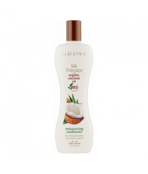 Кондиціонер зволожувальний з кокосовою олією Silk Therapy Coconut Oil Moisture Conditioner BioSilk, 355 мл