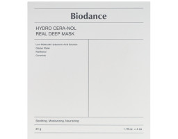 Гідрогелева маска з керамідами та пантенолом Hydro Cera-Nol Real Deep Sheet Mask Biodance, 4x34 г