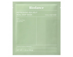 Гідрогелева маска з морською ламінарією Refreshing Sea Kelp Real Deep Mask Biodance, 19 г