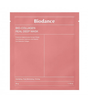 Ночная гидрогелевая маска с коллагеном Bio Collagen Real Deep Mask Biodance, 1шт