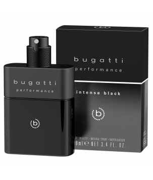 Bugatti Туалетна вода для чоловіків Performance Intense black, 100 мл