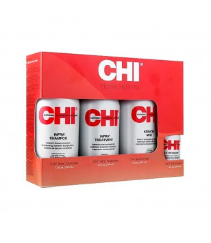 CHI Набір стиліста Home Stylist Kit (Інфра шампунь 355 мл, Інфра маска 355 мл, Кондиціонер, Кератін Міст 355 м