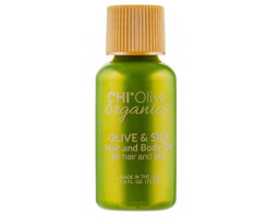 Шовкова олія для волосся та тіла Olive Organics Olive & Silk Hair and Body Oil CHI, 15 мл
