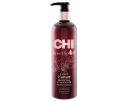 CHI Rose Hip Oil Color Nurture Protecting Conditioner — захисний кондиціонер для фарбованого волосся, 340 мл